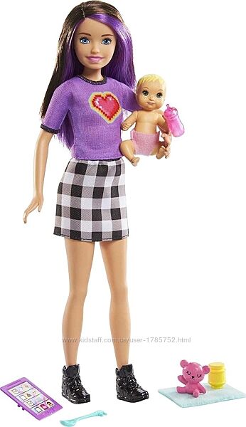 Лялька барбі няня і малюк базова. Barbie Skipper Babysitters