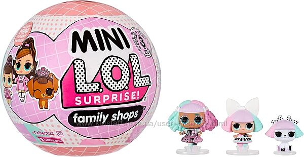 Лялька LOL MINI Tweens Family Shops 3 серія ЛОЛ куля Міні Сімейка Підліток