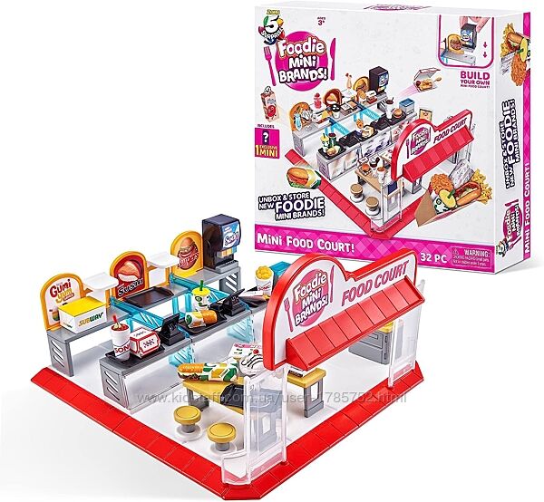 Ігровий набір фудкорт 5 Surprise Foodie Brands Mini Food Court by ZURU 