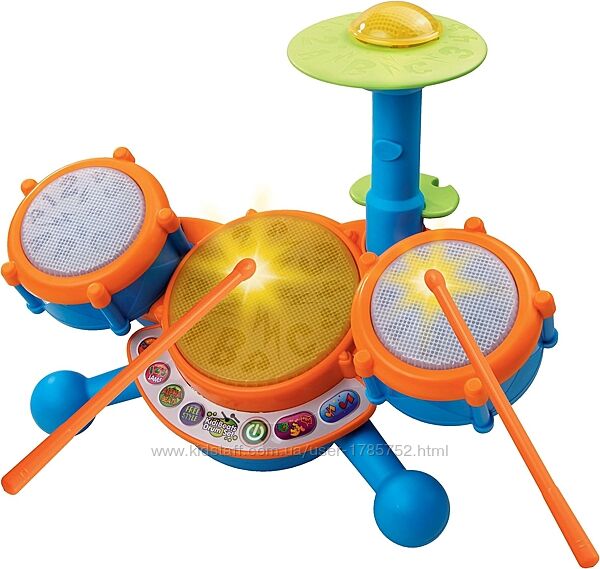 Барабана установка VTech KidiBeats Kids Drum Set, Orange