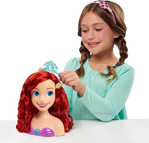 Голова манекен для зачісок, Disney Princess Ariel Styling Head 18 предметів
