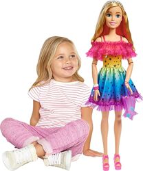 Ростова Barbie Rainbow Dress в веселковій сукні, блондинка 71 см Blond Hair