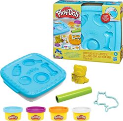 Ігровий набір Play-Doh Create &acuten Go Pets із контейнером для зберігання