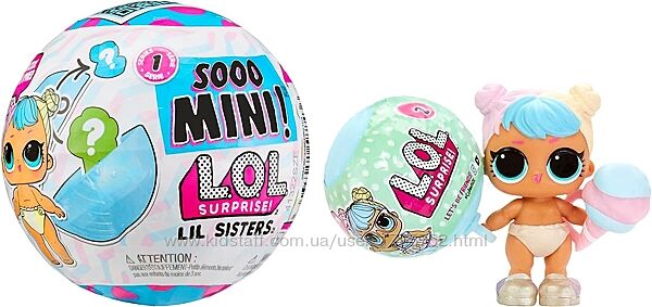 Sooo Mini LOL Surprise міні кулька Lil Sisters 5 сюрпризів