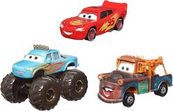 Mattel Тачки набір машинок 3шт Маквін Сирник Іві. Disney Pixar Cars 