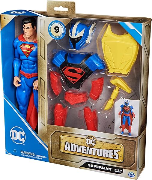 DC Comics, Superman Man фігурка Супермен Людина зі сталі, DC Adventures