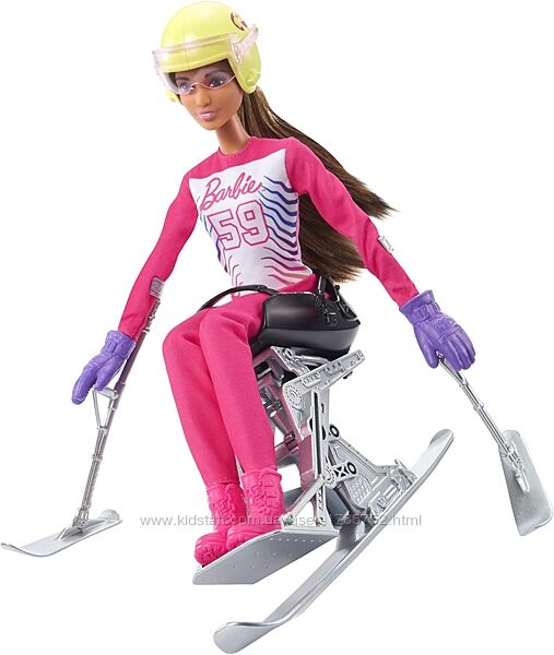 Лялька брюнетка гірськолижниця . Barbie Winter Sports para Alpine Skier.