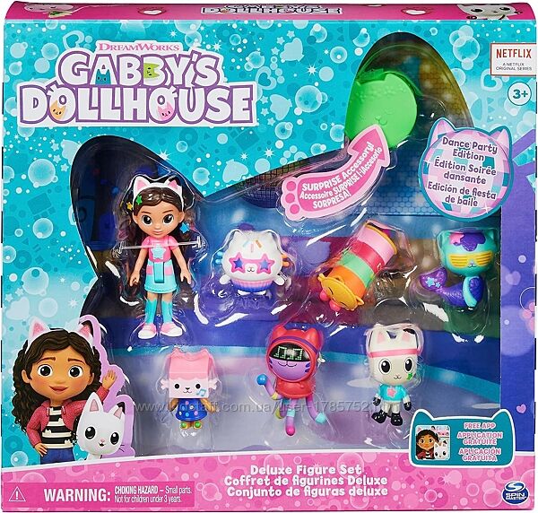 Набір Gabbys Dollhouse танцювальна вечірка з лялькою Габбі , Spin Master