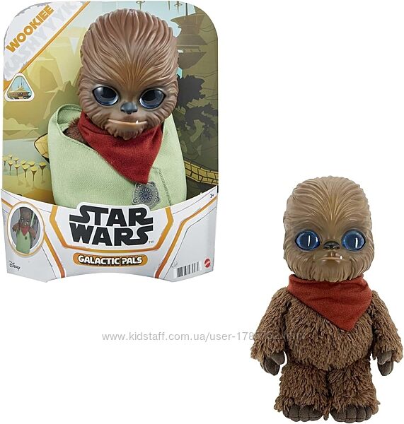 Плюшева 28см іграшка Star Wars Galactic Pals, Wookiee. Чубака 