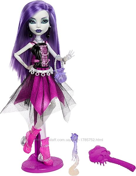 Колекційна лялька Monster High Spectra Vondergeist Спектра і тхір Руен 