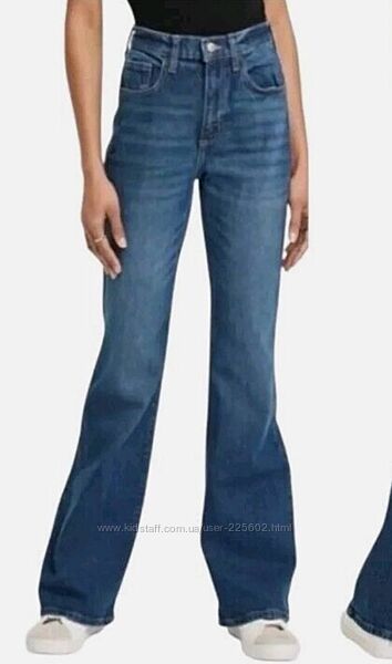 Джинси кльош з високою посадкою, на високу дівчину