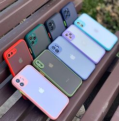  Матовий протиударний чохол фул камера AVENGER на IPhone 