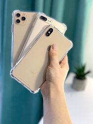 Прозорий силіконовий протиударний чохол з посиленими кутами