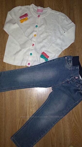 Кофта и джинсы на 3-4года 98-104р. для девочки