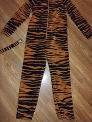 Пижама слип кенгуруми тигр на 9-10лет H&M Мягусенький 