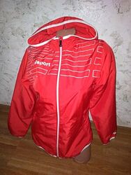 Ветровка спортивная красная с белым S женская 