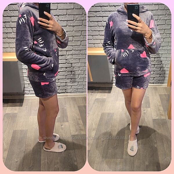 Жіноча тепла піжама 