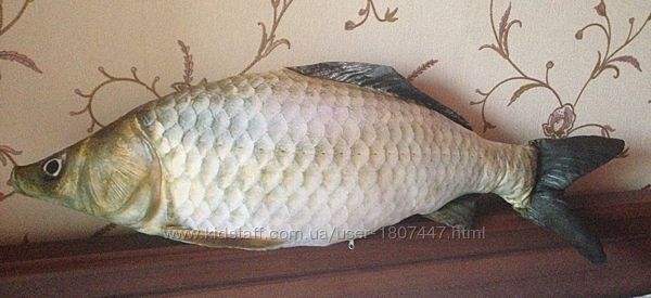 Подушка сувенир 3D рыба 105 см