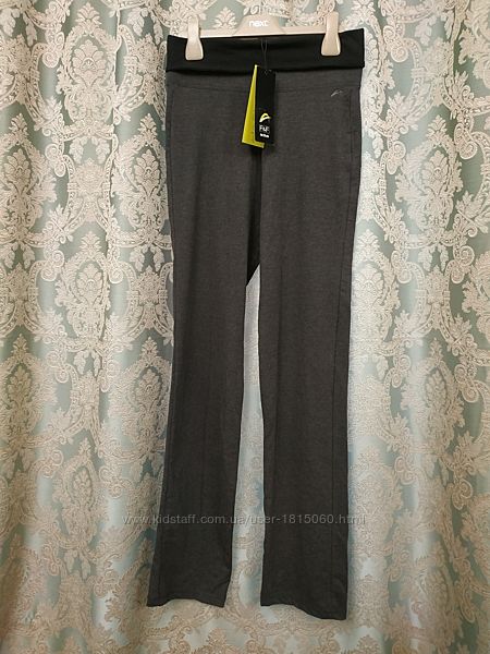 Спортивные штаны джеггинсы f&f на широком поясе с отворотом удобная посадка