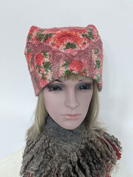 шапочка Уляна - ручна робота, овеча вовна