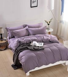 Однотонное постельное белье из сатина ТМ BELLA VILLA