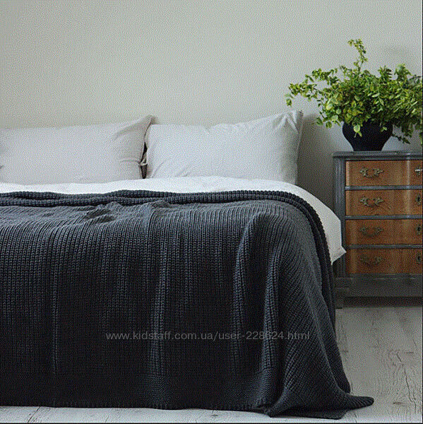 Хлопково-акриловые вязанные пледы покрывала ТМ Betires Bristol