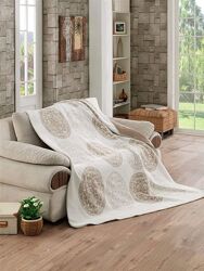 Бавовняні пледи покривала Туреччина SARAR з бахромою 