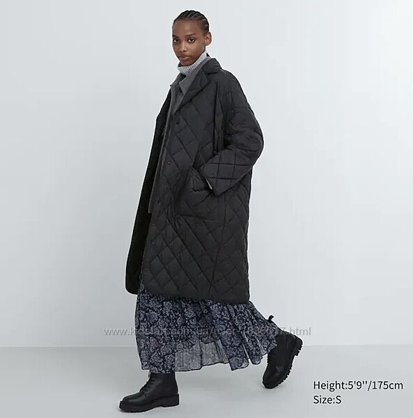 Uniqlo, пальто кокон, модель оверсайз