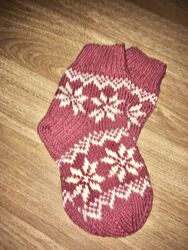 Новогодние рожденственские Вязаные носки для женщин 