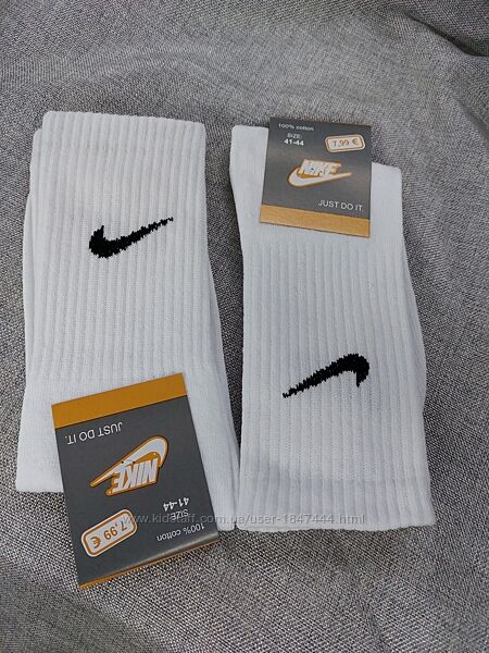 Носки высокие белые Найк унисекс Nike