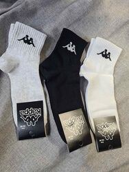 Шкарпетки унісекс середні жіночі  чоловічі білі сірі чорні літо весна