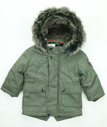 Зимова куртка Primark кольору хакі для хлопчика на зріст 74 см та 80 см