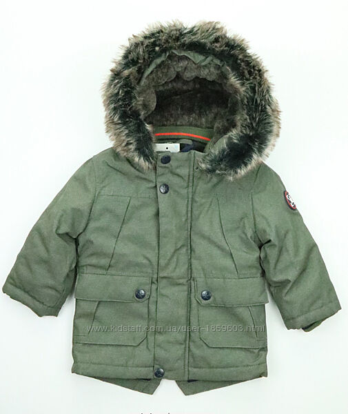 Зимова куртка Primark кольору хакі для хлопчика на зріст 80 см, арт. 9469