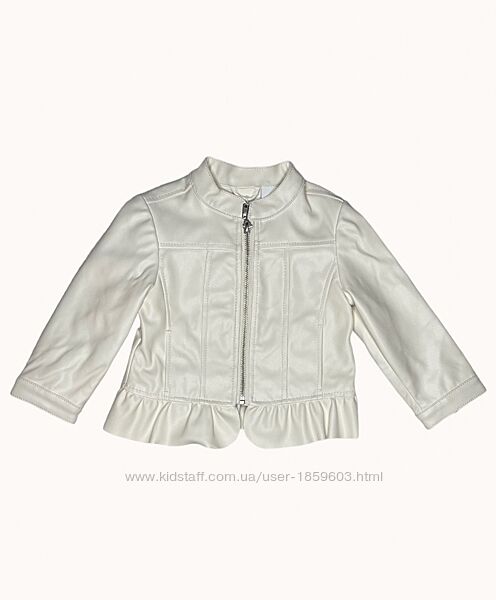 Куртка екошкіра Fagottino mini для дівчинки на зріст 80 см, арт. 11121
