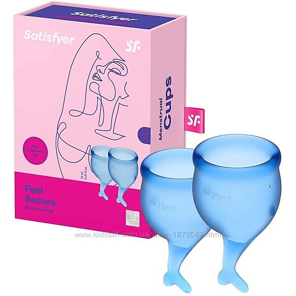 Набор менструальных чаш размер S Satisfyer Feel Secure, Германия