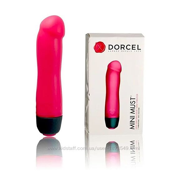 Вибратор для клитора и точки G Dorcel Mini Must, черный, розовый