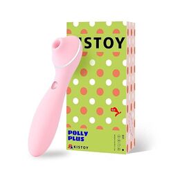 Вакуумный вибратор 2в1 KisToy Polly Plus, 3 цвета для поездок и дома