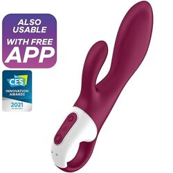 Гибкий вибратор кролик с подогревом для клитора Satisfyer Heated Affair