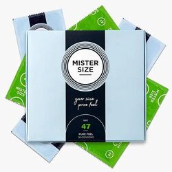 Тонкі німецькі презервативи Mister Size - pure feel - 47. 3, 10,  36шт