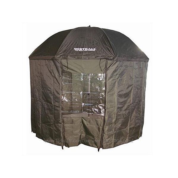 Зонт палатка для рыбалки окно d2.5м SF23775, Пристёгивающиеся дверь-окно