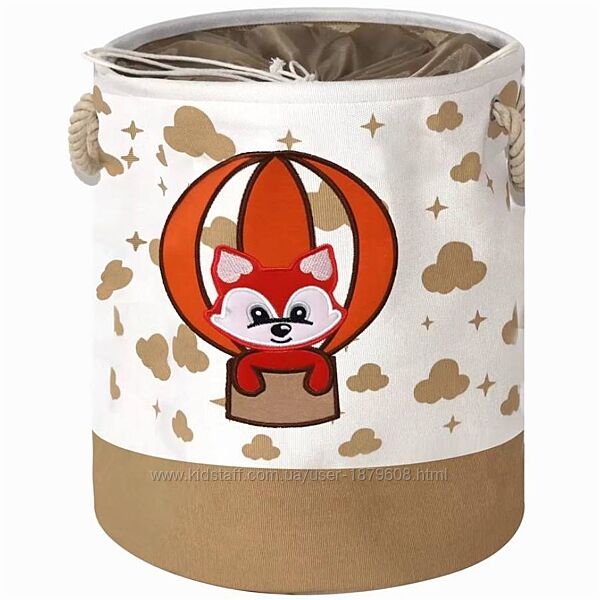 Корзина для игрушек/белья на шнуровке Lovely Svi 45х35 см Бежевый Лисёнок