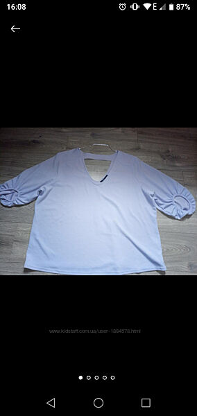Блуза нова легенька літо Kiabi супербатал розмір 60-62