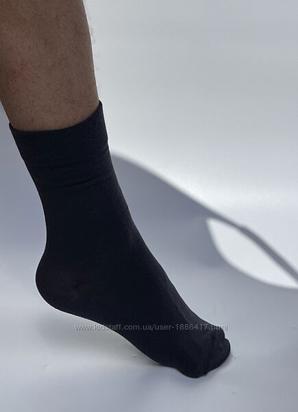 Чоловічий однотонний носок з логотипом Сhikiss