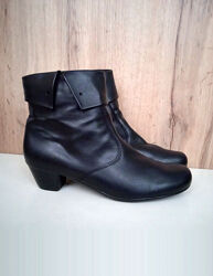 Німецькі чоботи, черевики демі, жіночі ботинки, ботильйони чорні весна, 39