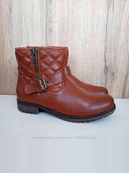 Німецькі черевики, жіночі ботинки, напівчеревики коричневі теплі зима, р 39