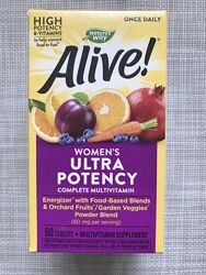 Alive , Мультивитамины для женщин , Ultra Potency