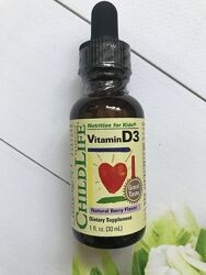 Витамин Д3 , D3 для детей , ChildLife , вкус натуральных ягод ,30мл