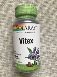 Solaray, Vitex , Витекс , Плоды Витекса 400 mg , 100 капсул
