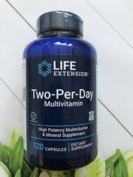 Life Extension , Two Per Day , мультивитамины для мужчин и женщин , 120 
