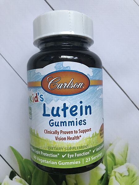 Carlson labs, Лютеин и зеаксантин для детей, Детские витамины для зрения